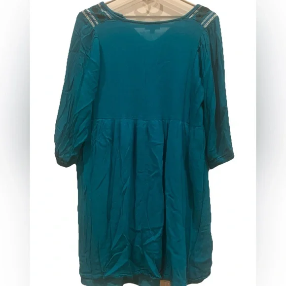 Woman’s Umgee Dress Tunics Bohemian Style Floral Embroidery Size L - Picture 2 of 3